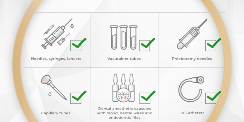 what goes in sharp container bins？