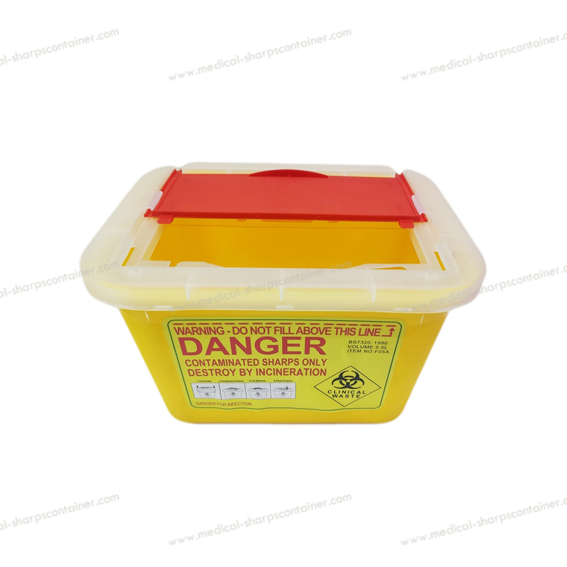 5L medical disposable sharps container