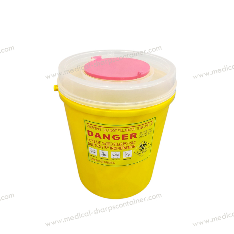8L sharps bin container