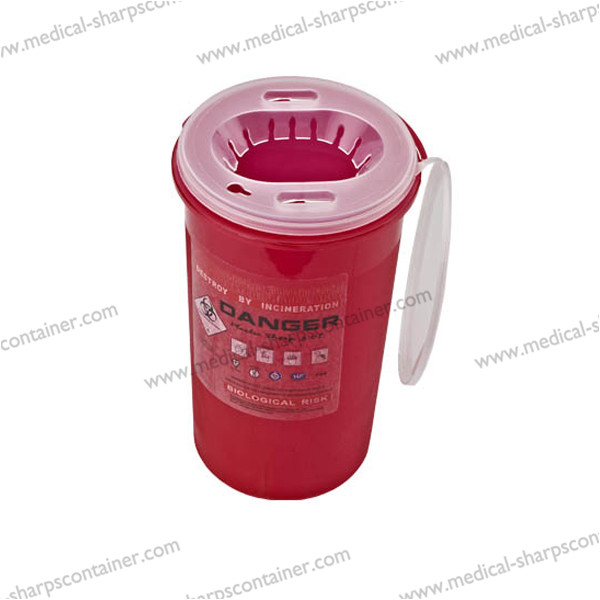 3L round medical sharp box