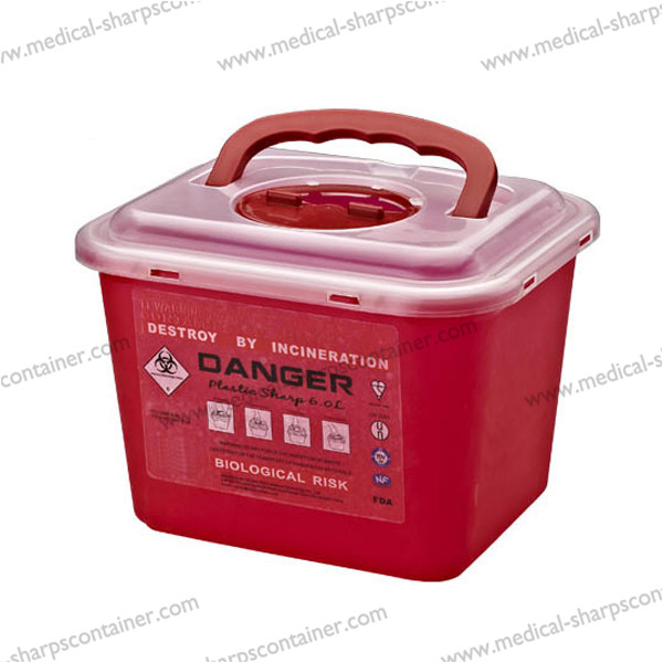 6.2L medical safety box