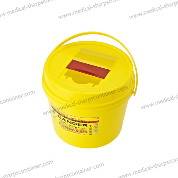 6L round medical sharps bin
