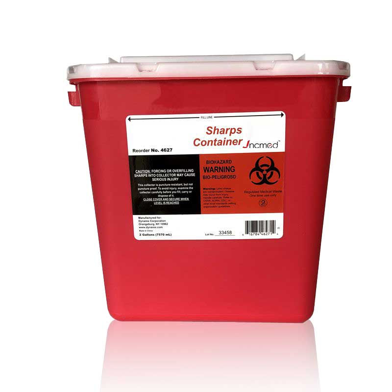 2 gallon 7.6L  Sharps container