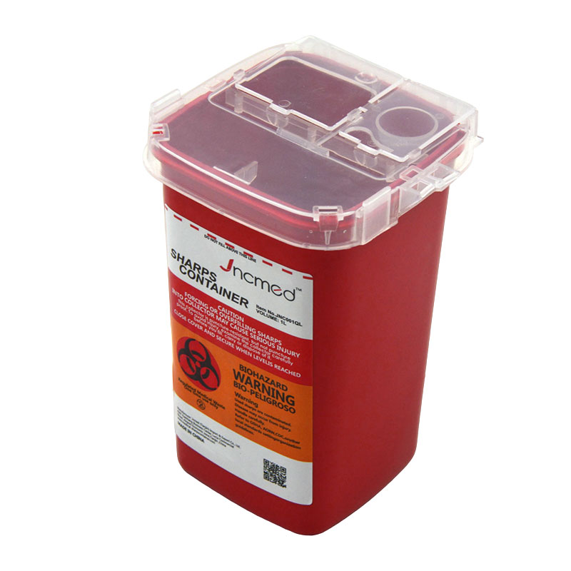 Sharps Container for Home Use and Professional 1 Quart, Small Portable Container for Travel